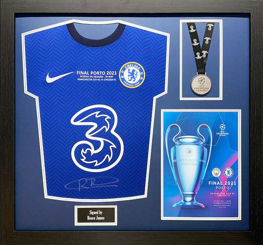 REECE JAMES MATCH WORN AND SIGNED 2021 FINAL JERSEY