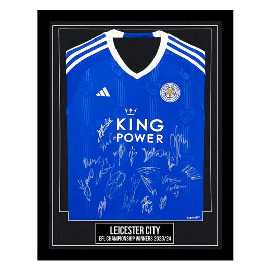 LEICESTER CITY SQUAD SIGNED JERSEY